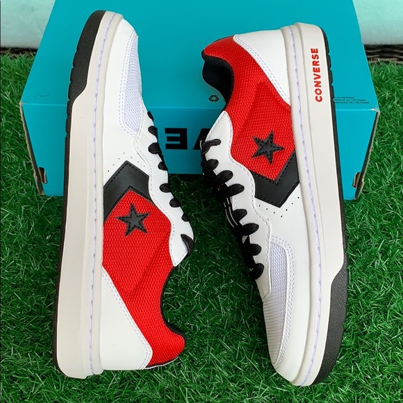 CONVERSE RIVAL OX WHITE/UNIVERSITY RED/BLACK WMNS - Picture 6 of 16